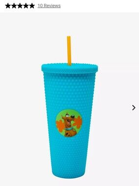 Scooby-Doo 32 Oz Insulated Cup With Straw.